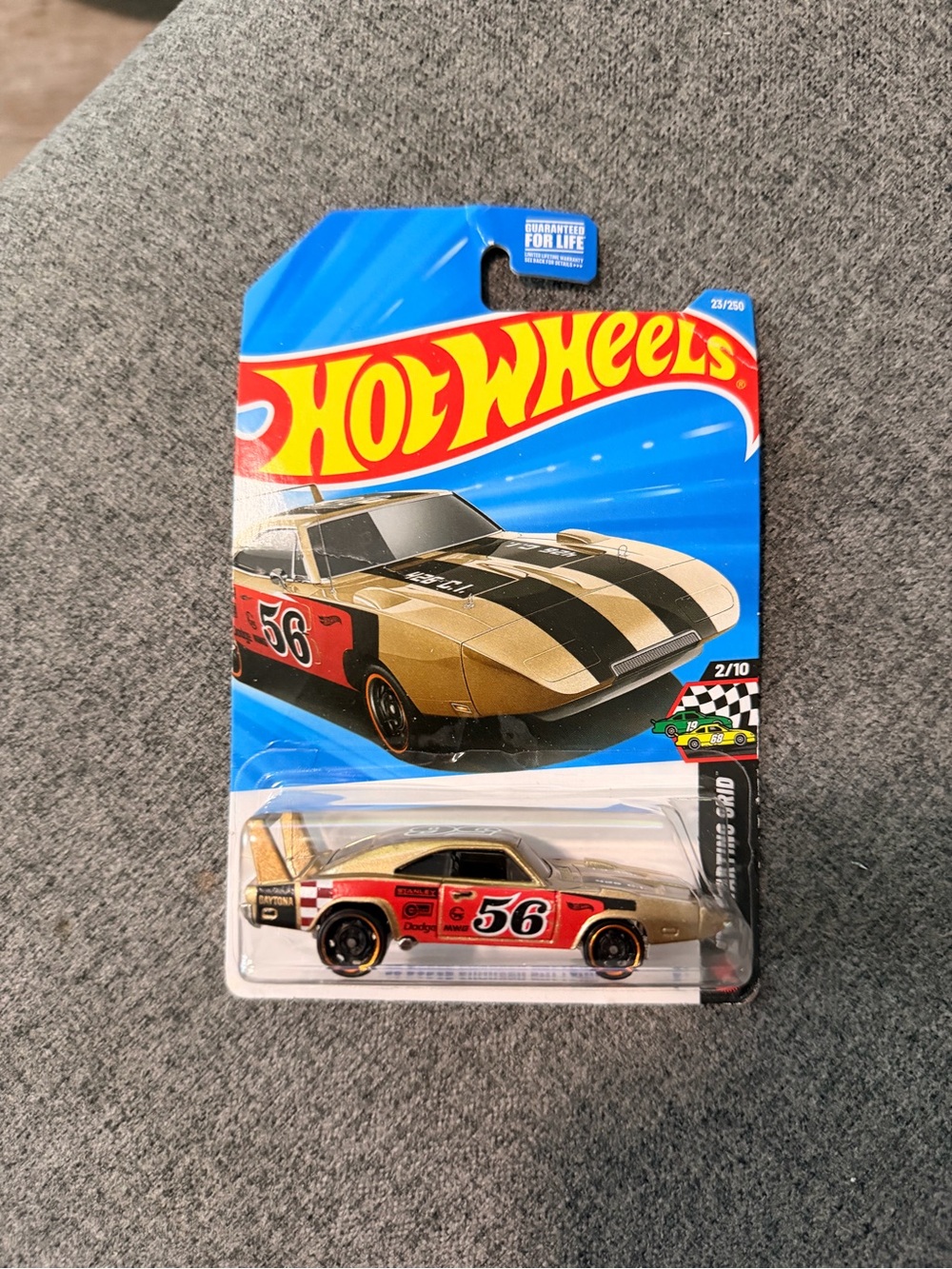 Hot Wheels Gold & Red #56 Die-Cast Race Car Toy
